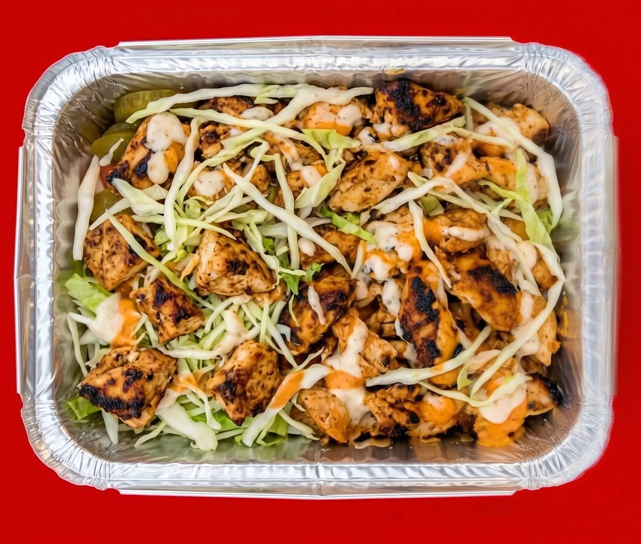 Open Chicken Salad Shawarma (250gm)